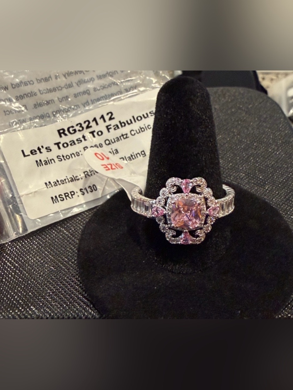 BP RG32112 pink Lets Toast To Fabulous Ring Size 10